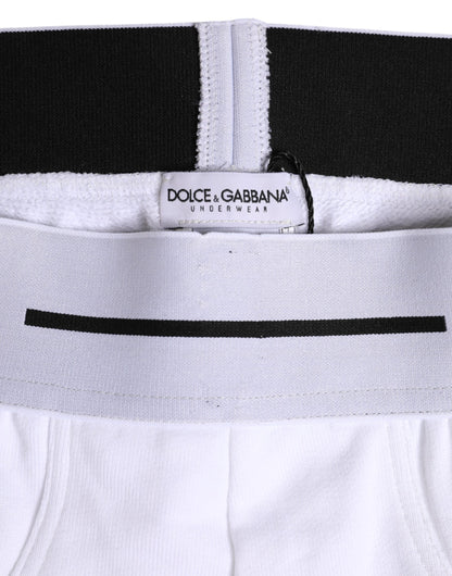White Cotton Stretch Regular Brief Underwear