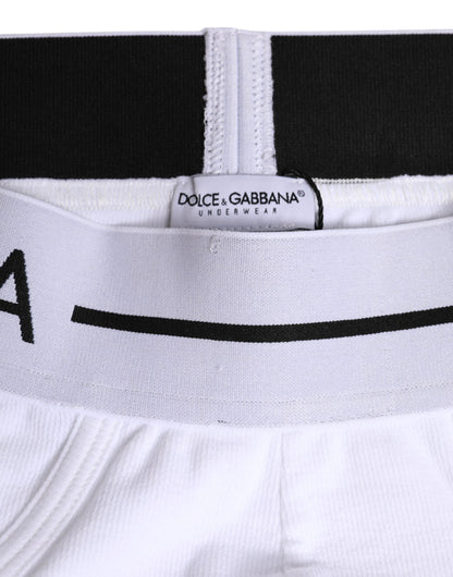 White Cotton Stretch Regular Brief Underwear