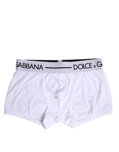 White Cotton Stretch Regular Boxer Underwear