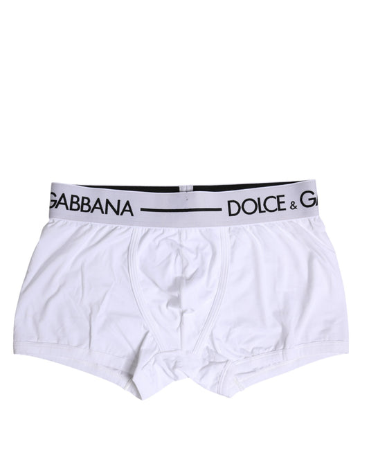 White Cotton Stretch Regular Boxer Underwear