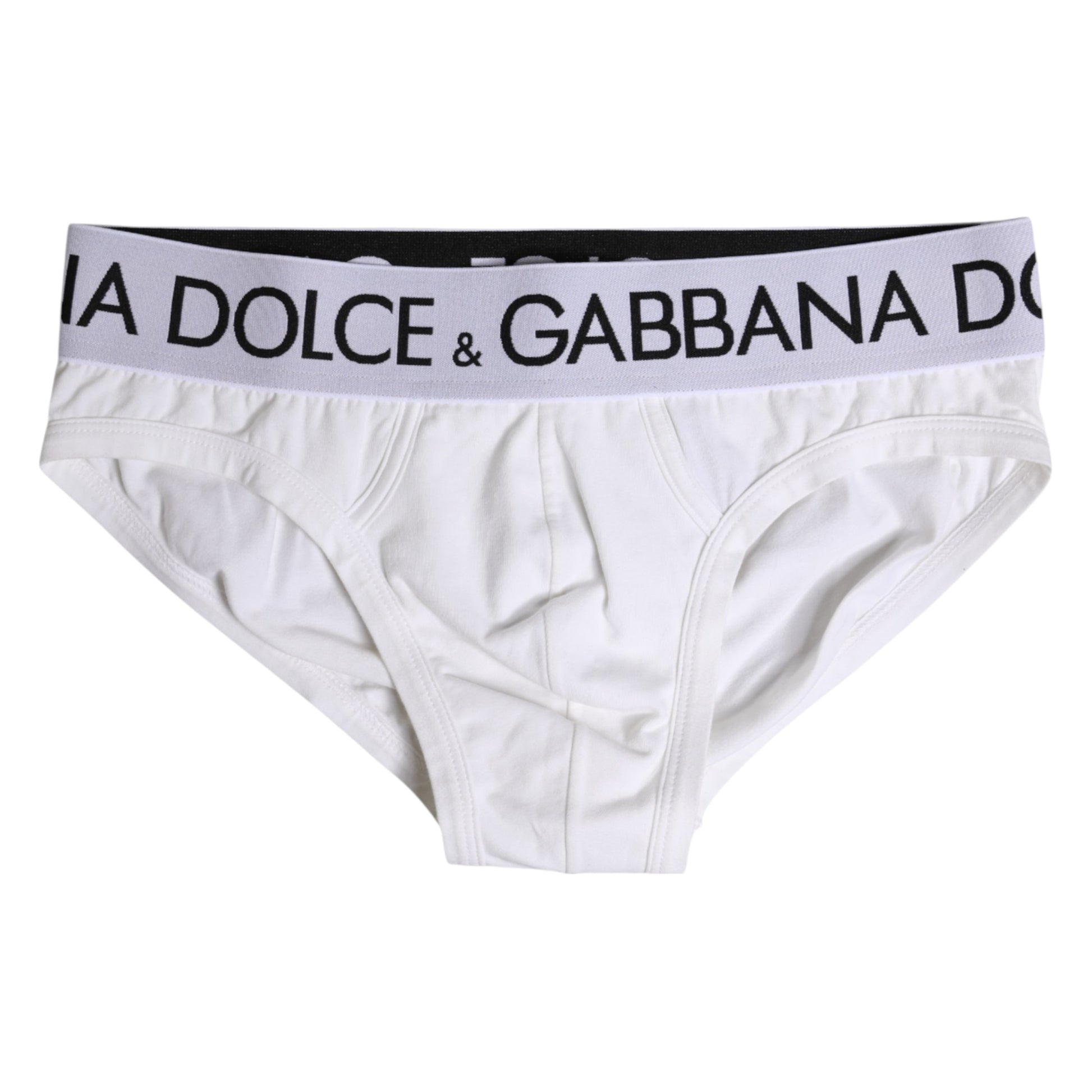 White Cotton Stretch Regular Brief Underwear