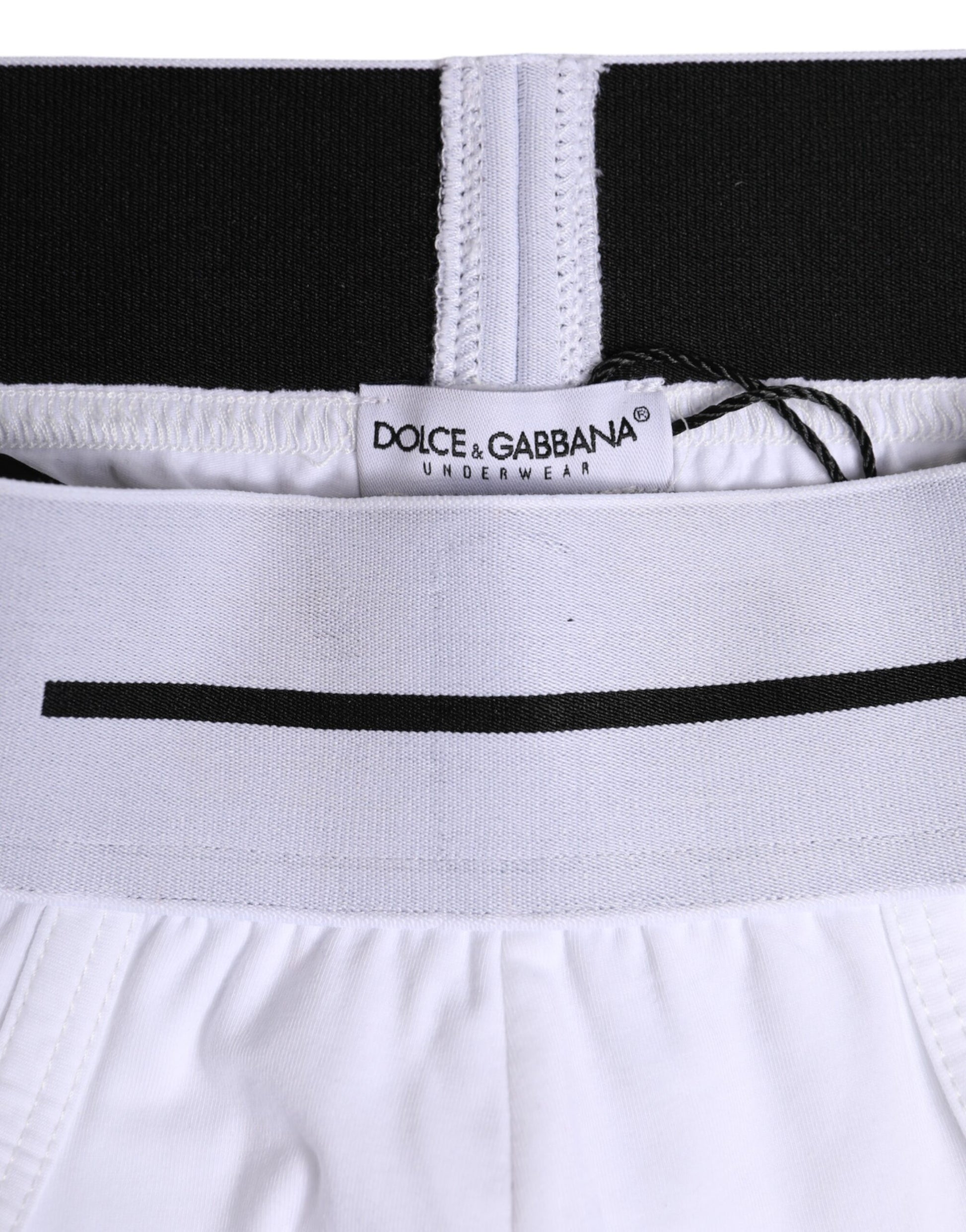White Cotton Stretch Regular Brief Underwear