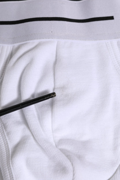 White Cotton Stretch Regular Brief Underwear