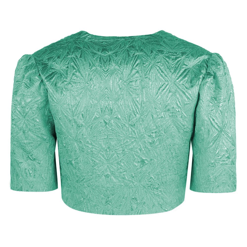 Green Polyester Tops & T-Shirt