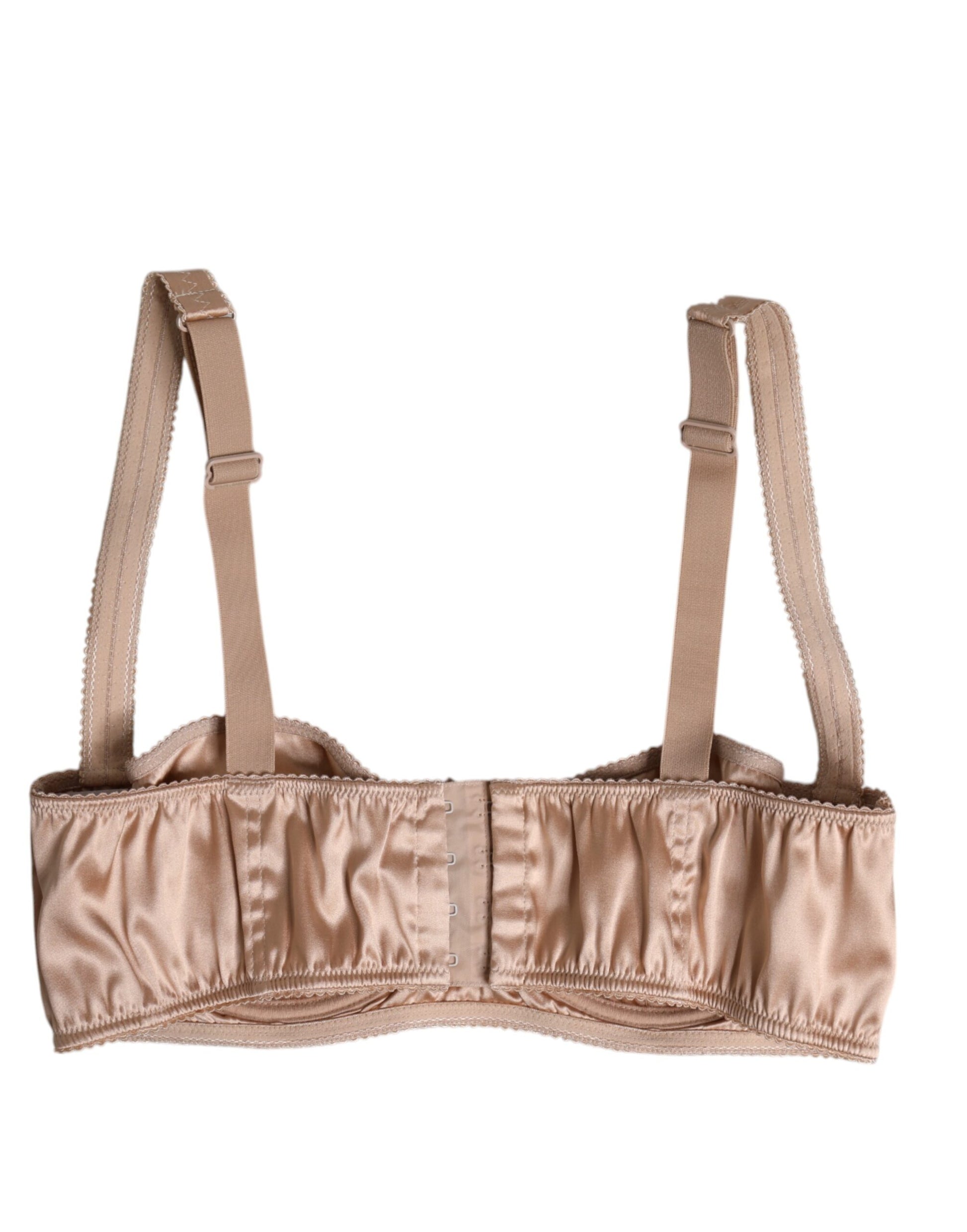 Pale Pink Underwired Balconette Bra Underwear