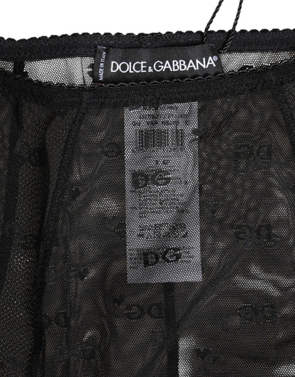 Black Logo Girdle High Waisted Panty Underwear