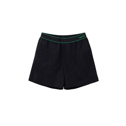 Black Polyamide Swim Short