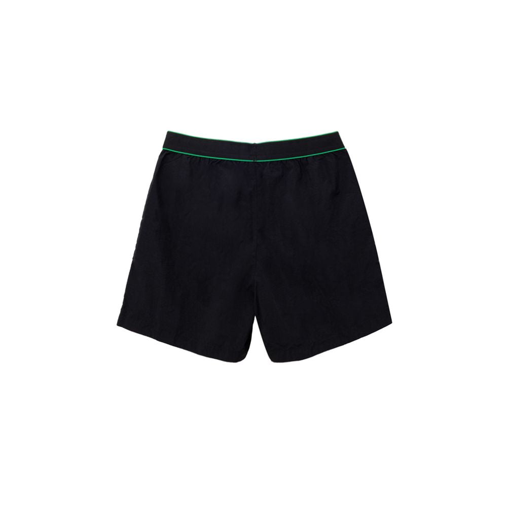 Black Polyamide Swim Short