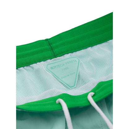 Turquoise Polyamide Swim Short