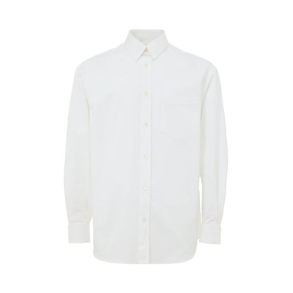 Camisa blanca de algodón