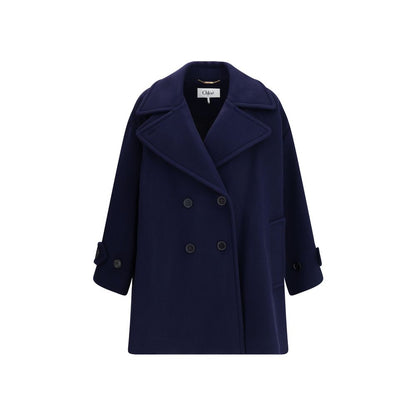 Oversized double breasted wool Coat