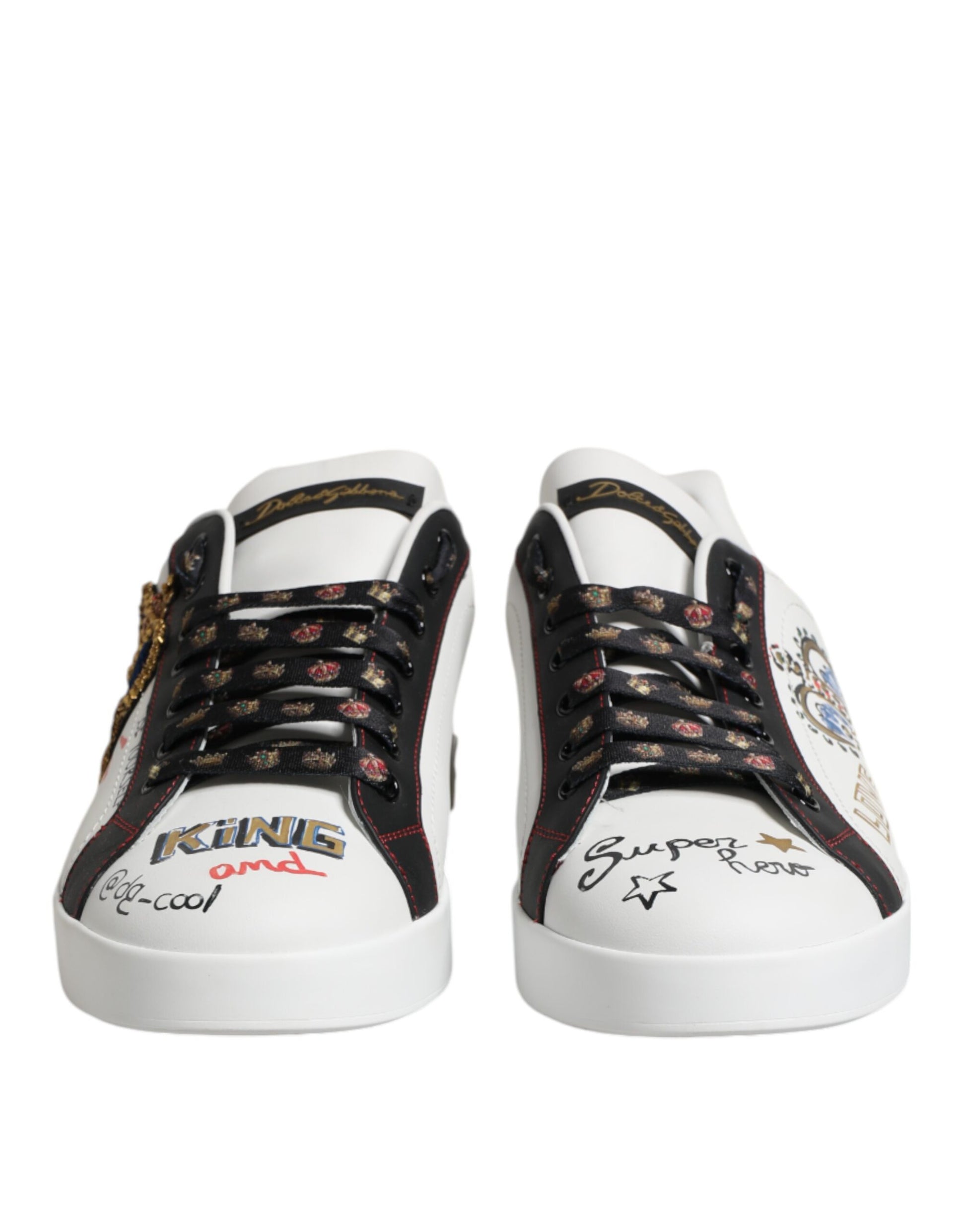 White Portofino Crown Men Sneakers Shoes