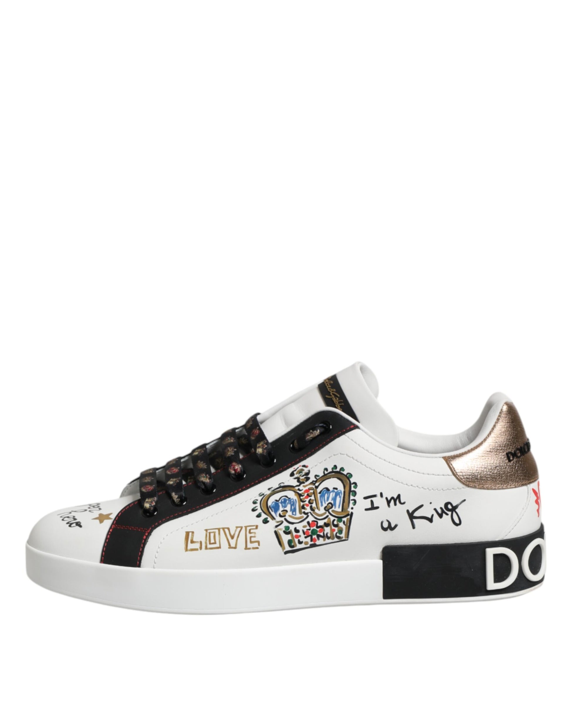 White Portofino Crown Men Sneakers Shoes
