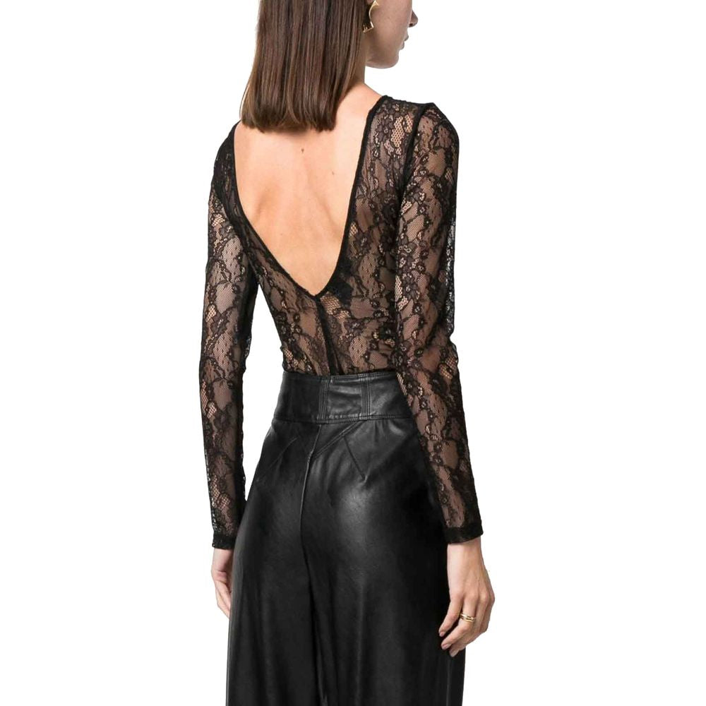 Black Nylon Tops & T-Shirt