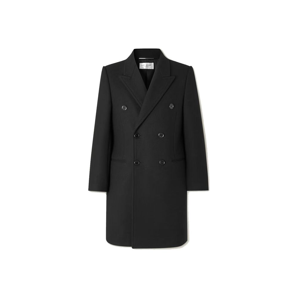 Double-Breasted Wool Coat