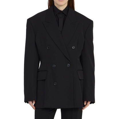Wool Double-breasted Jacket