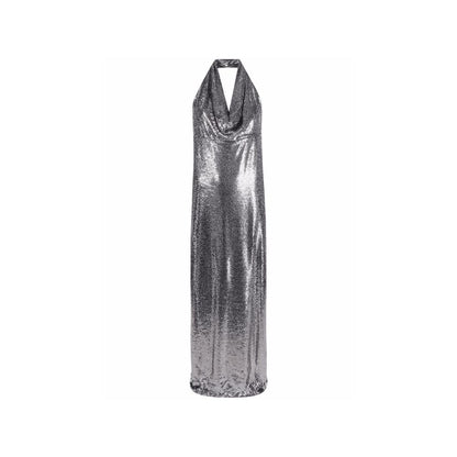 Sequin-Embellished Long Dress
