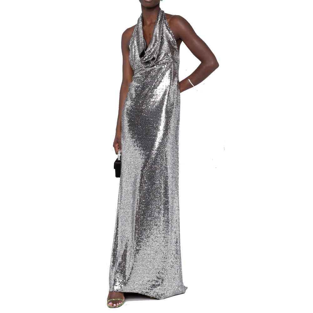 Sequin-Embellished Long Dress