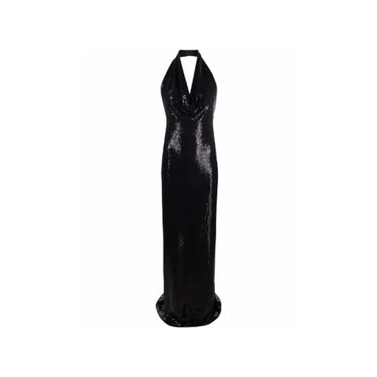 Sequin-Embellished Long Dress