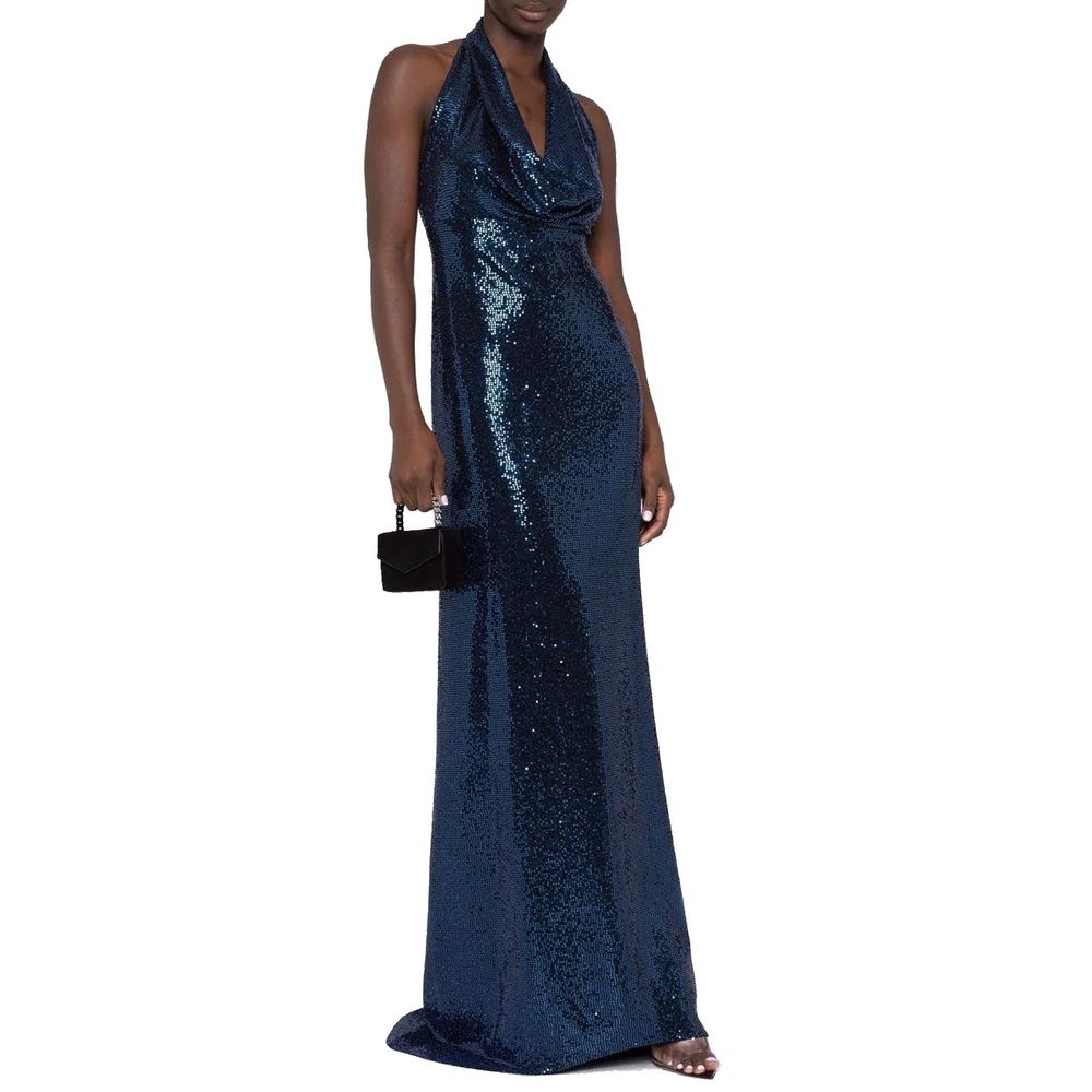 Sequin-Embellished Long Dress