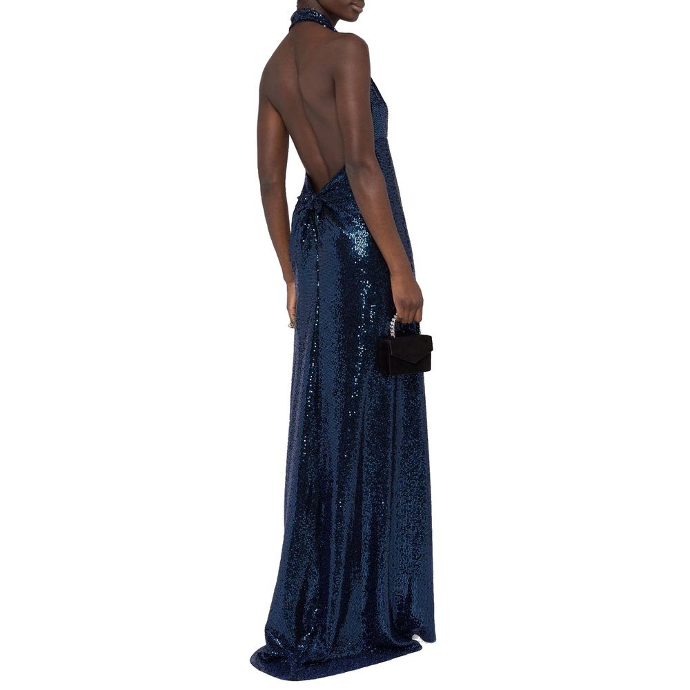 Sequin-Embellished Long Dress