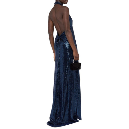 Sequin-Embellished Long Dress