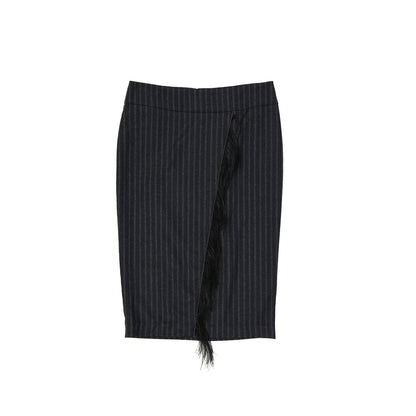 Wool Striped Skirt