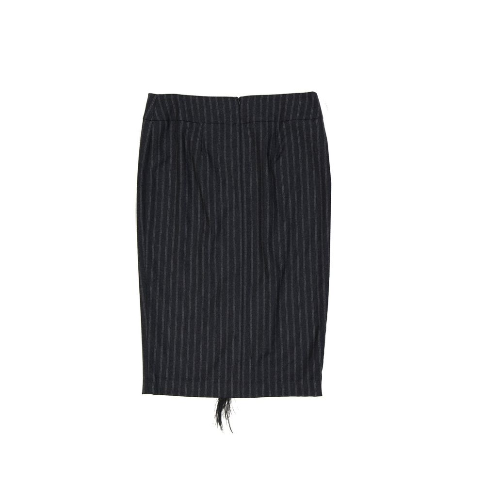 Wool Striped Skirt