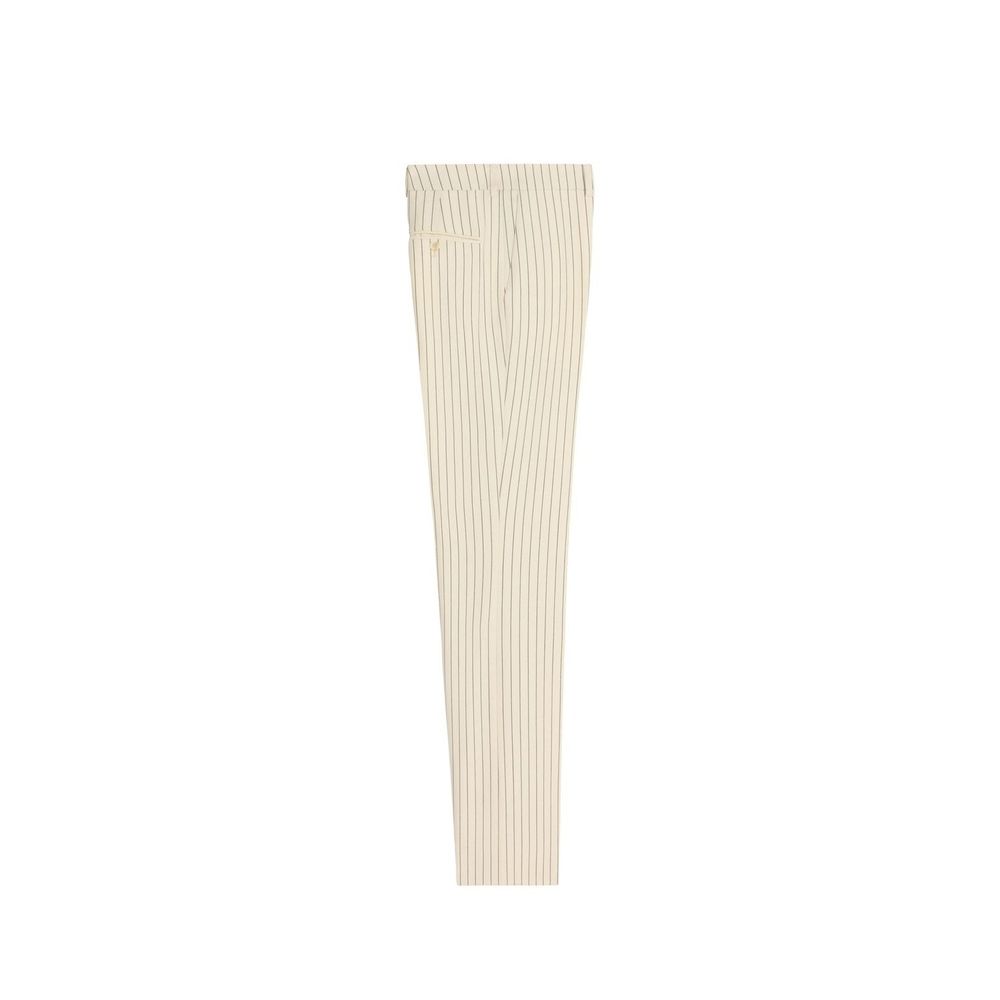 Wool Striped Pants