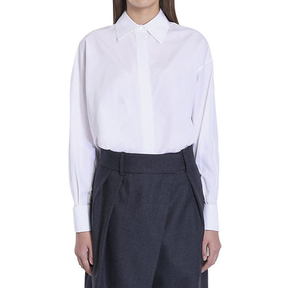 Draped Cotton Shirt