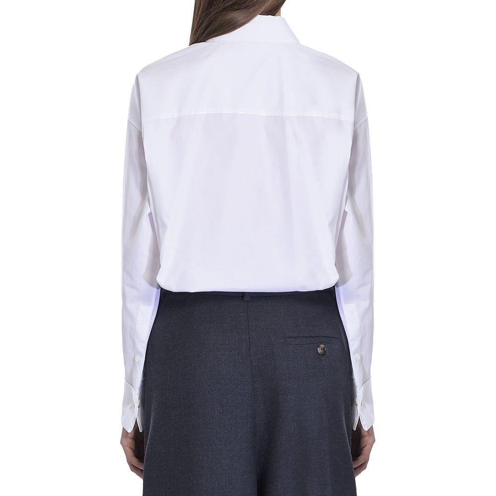 Draped Cotton Shirt