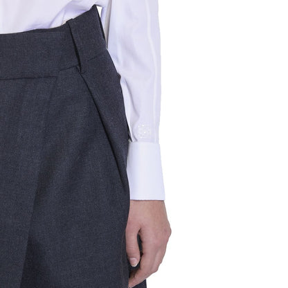 Draped Cotton Shirt