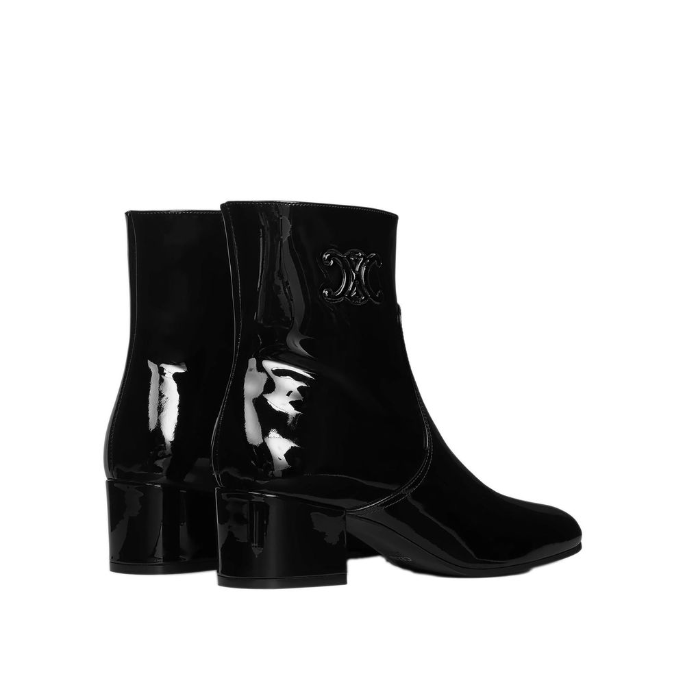 Triomphe Zipped Leather Boots
