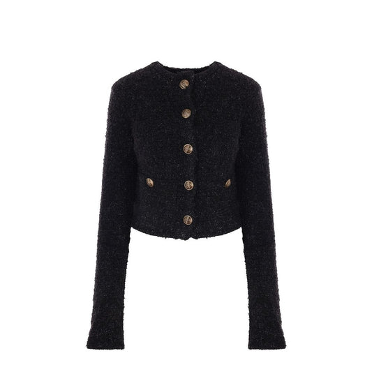 Crop Bouclé Cardigan