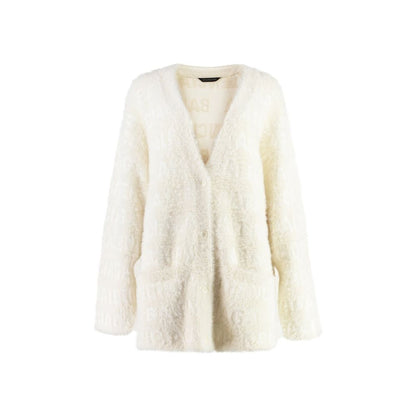 Wool Blend Jacquard Cardigan
