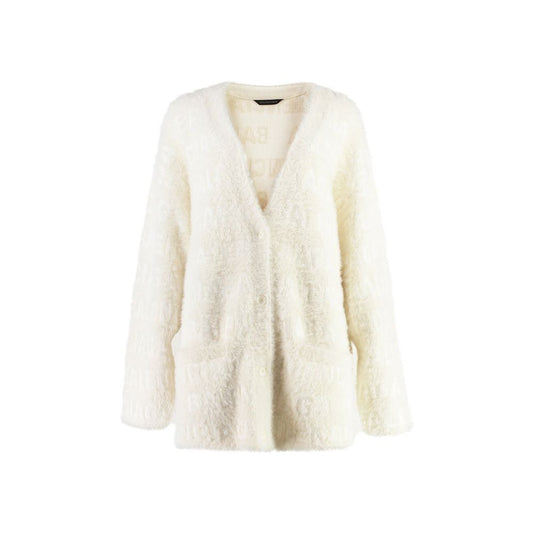 Wool Blend Jacquard Cardigan