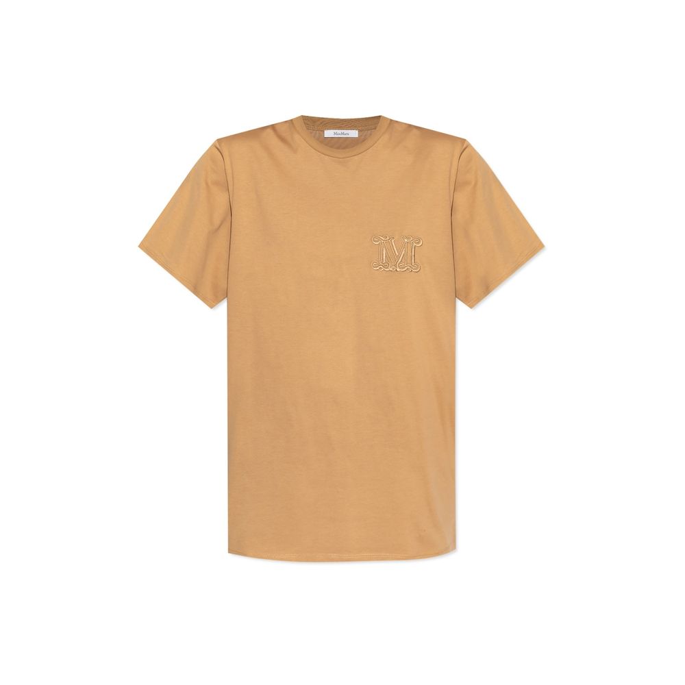 Mango logo-embroidered T-shirt