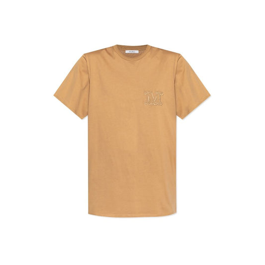 Mango logo-embroidered T-shirt