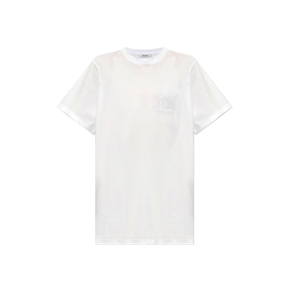 Mango Logo Embroidered Cotton T-Shirt