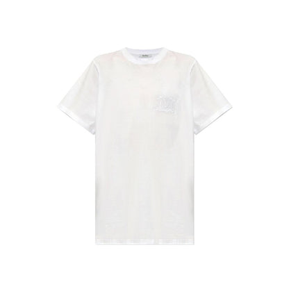 Mango Logo Embroidered Cotton T-Shirt