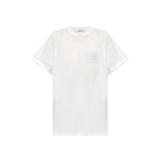 Mango Logo Embroidered Cotton T-Shirt