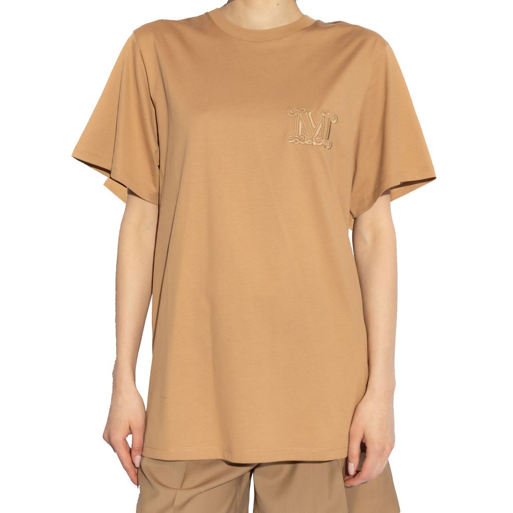 Mango logo-embroidered T-shirt