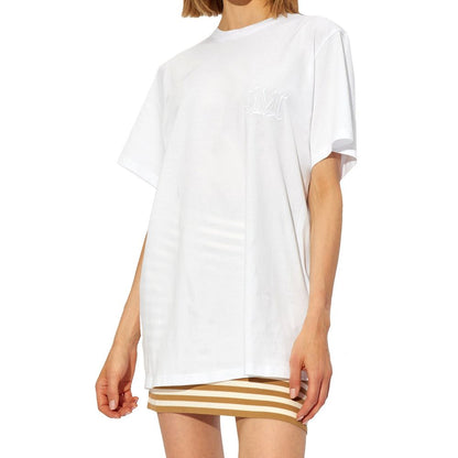 Mango Logo Embroidered Cotton T-Shirt