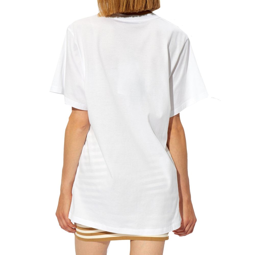 Mango Logo Embroidered Cotton T-Shirt