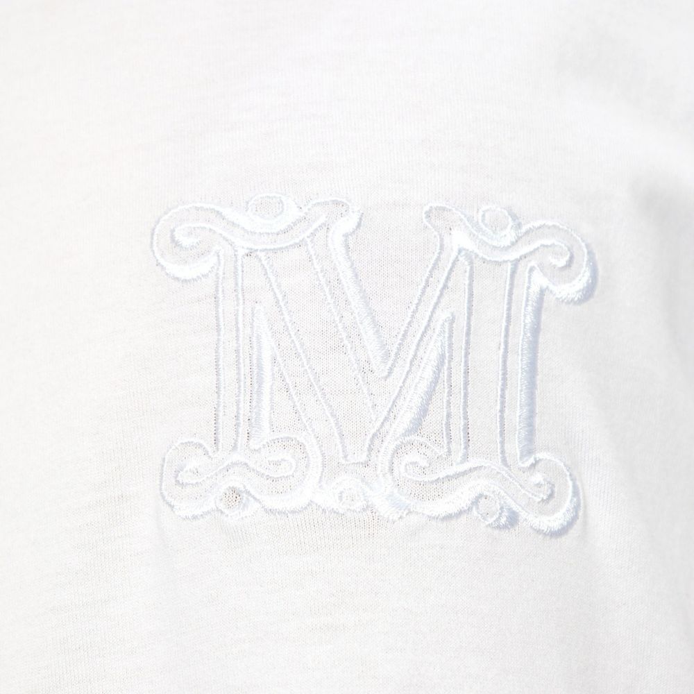 Mango Logo Embroidered Cotton T-Shirt