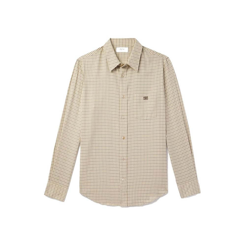 Logo-Embroidered Checked Cotton Shirt