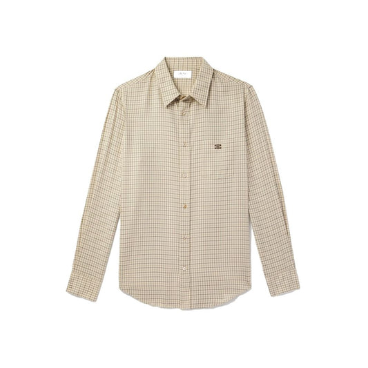 Logo-Embroidered Checked Cotton Shirt