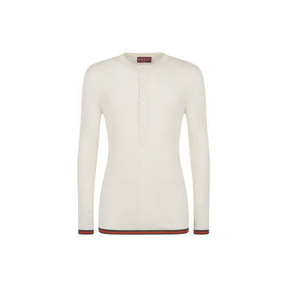 Ribbed-Knit Silk T-Shirt