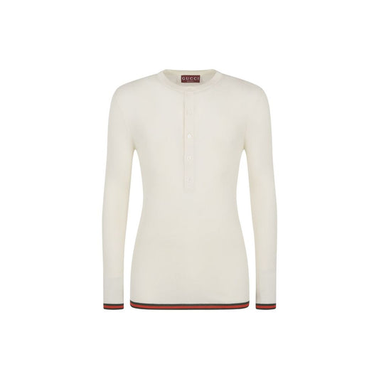 Ribbed-Knit Silk T-Shirt