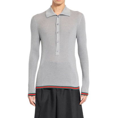 Ribbed-Knit Cashmere And Silk Sweater
